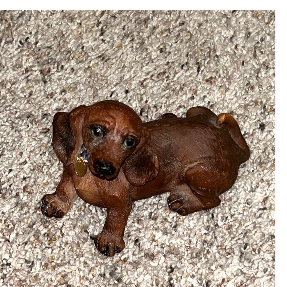 Homco  Dachshund Brown Dog Figurine Home Interiors 2002 Vtg